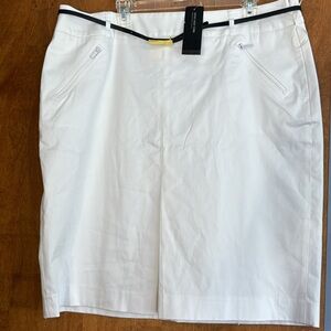 NWT Jones New York Collection Stretch White Pencil Skirt Size 16w